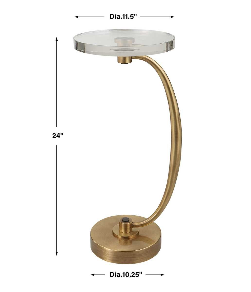 Waveney Drink Table, Brass – Furniture by Uttermost | Sutter & Vale