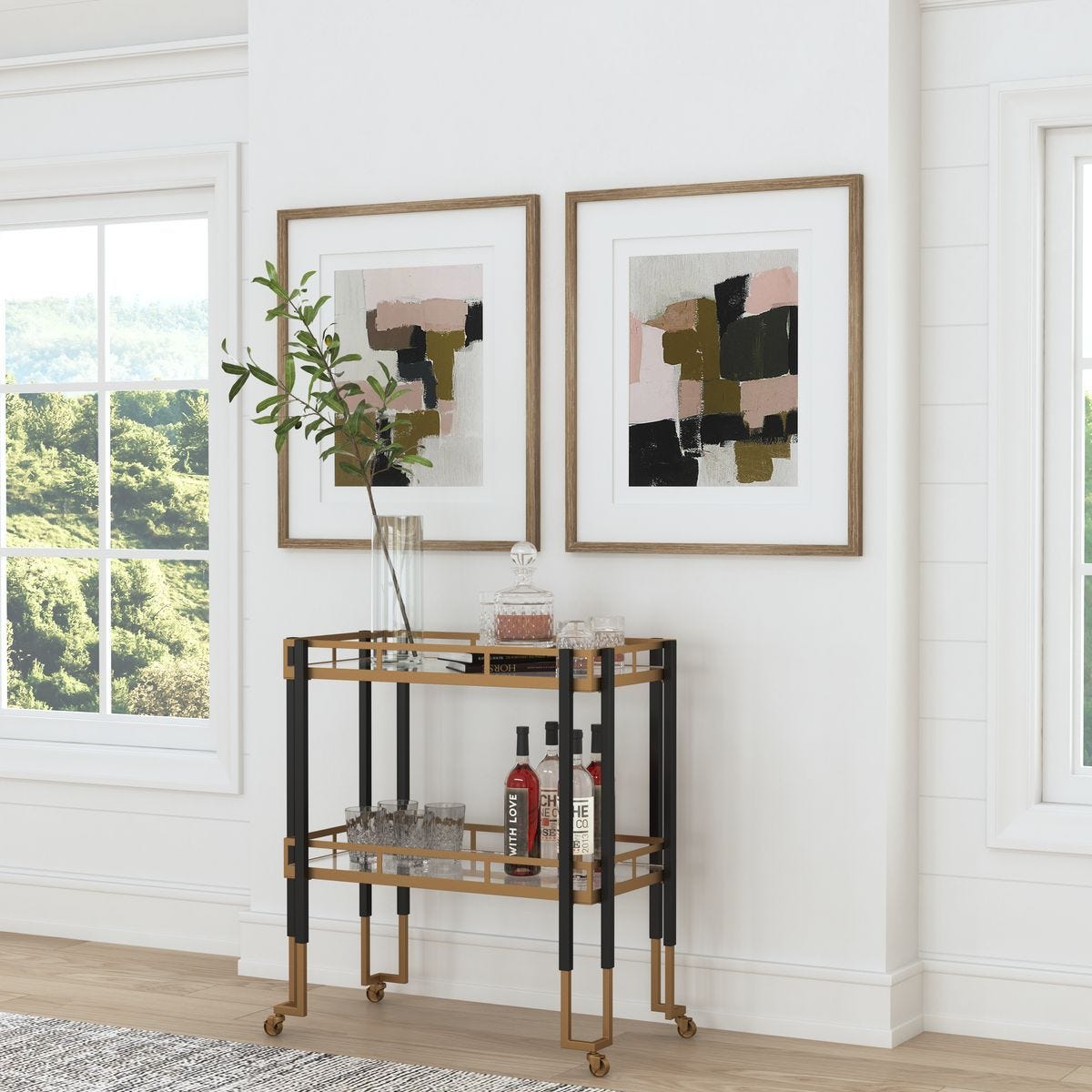 Kentmore Bar Cart – Furniture by Uttermost | Sutter & Vale