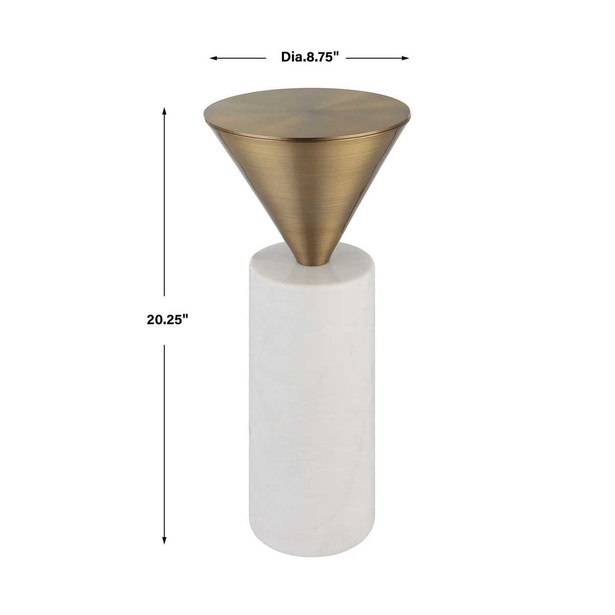 Top Hat Drink Table, Brass
