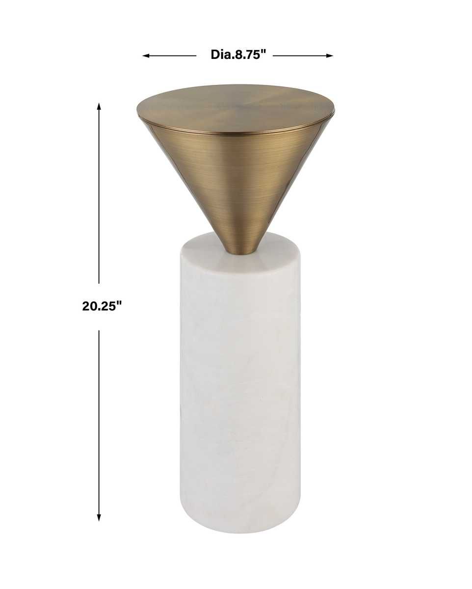 Top Hat Drink Table, Brass – Furniture by Uttermost | Sutter & Vale