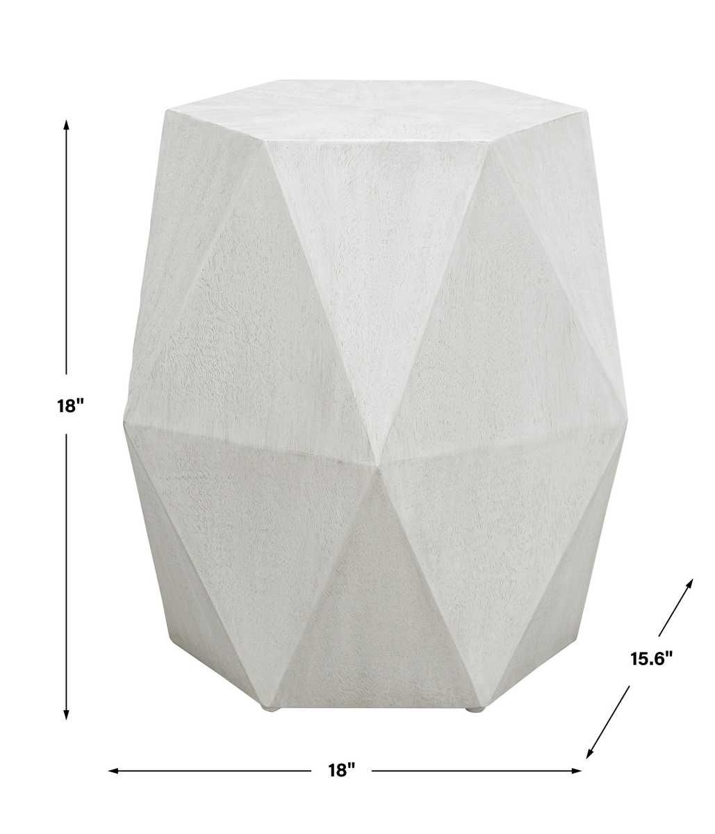 Volker Accent Table, White – Furniture by Uttermost | Sutter & Vale