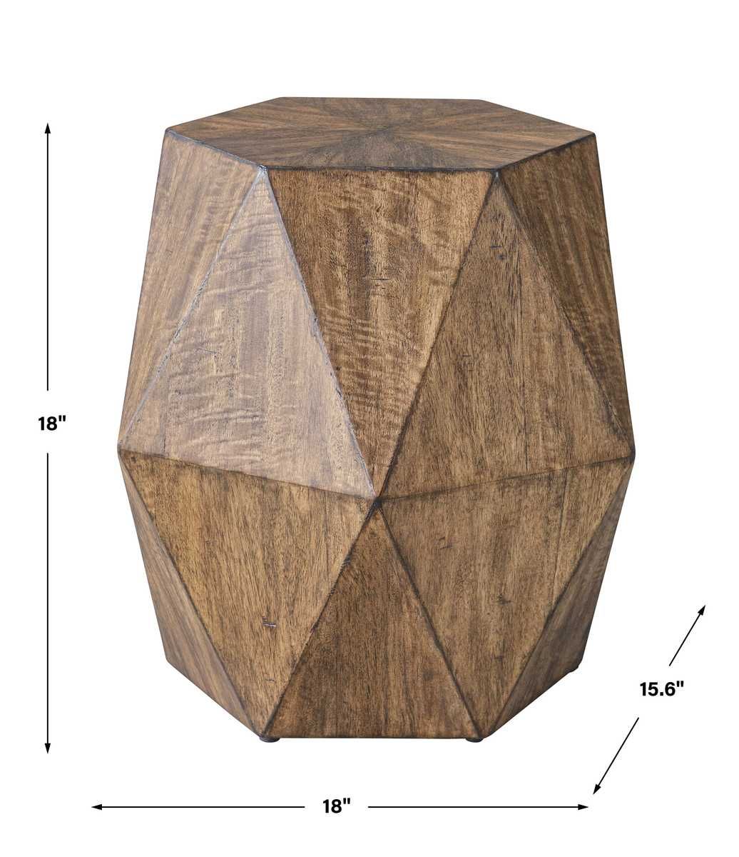 Volker Accent Table, Honey – Furniture by Uttermost | Sutter & Vale