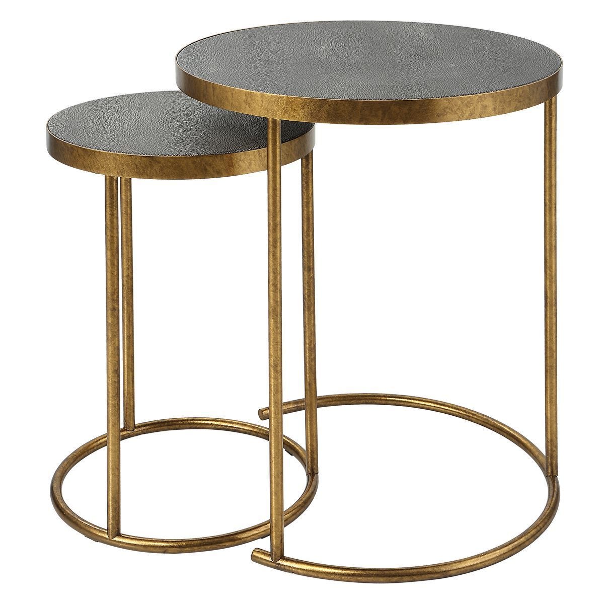 Aragon Nesting Tables, S/2, Gray – Furniture by Uttermost | Sutter & Vale
