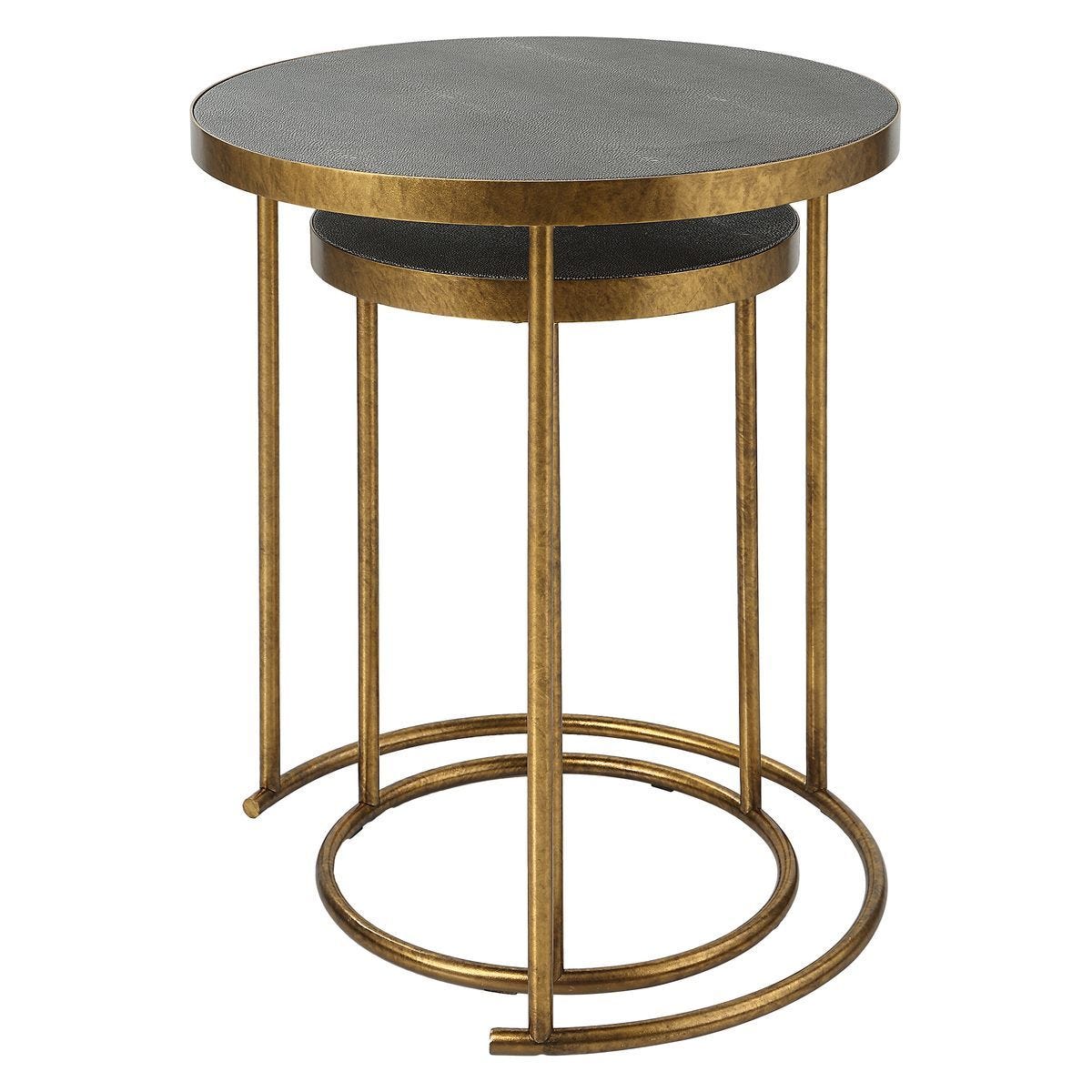 Aragon Nesting Tables, S/2, Gray – Furniture by Uttermost | Sutter & Vale