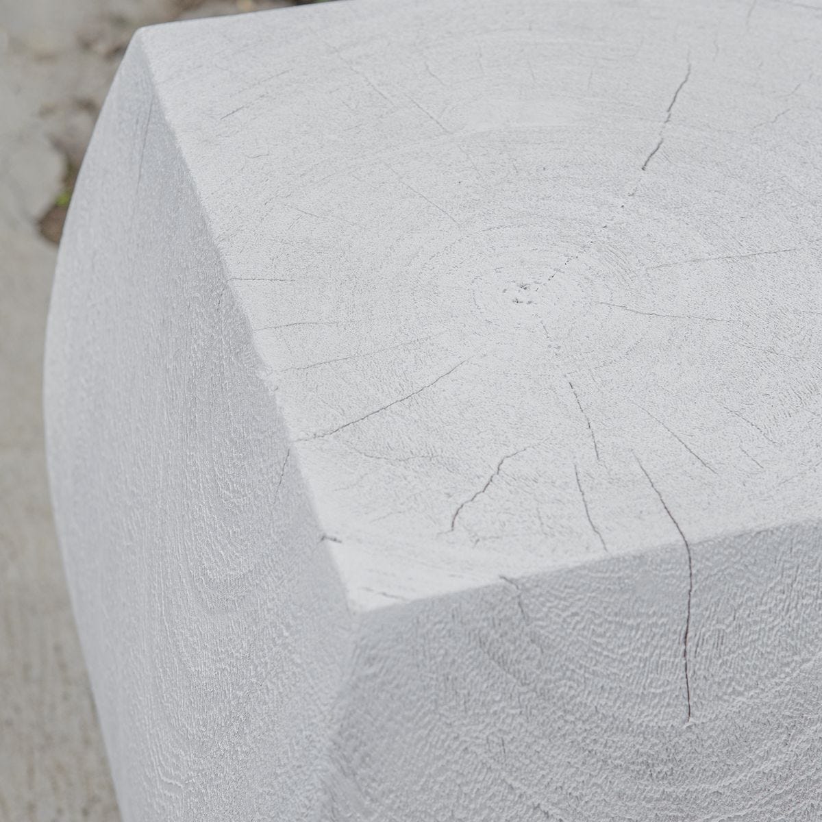 Grove Accent Stool, Ivory – Furniture by Uttermost | Sutter & Vale