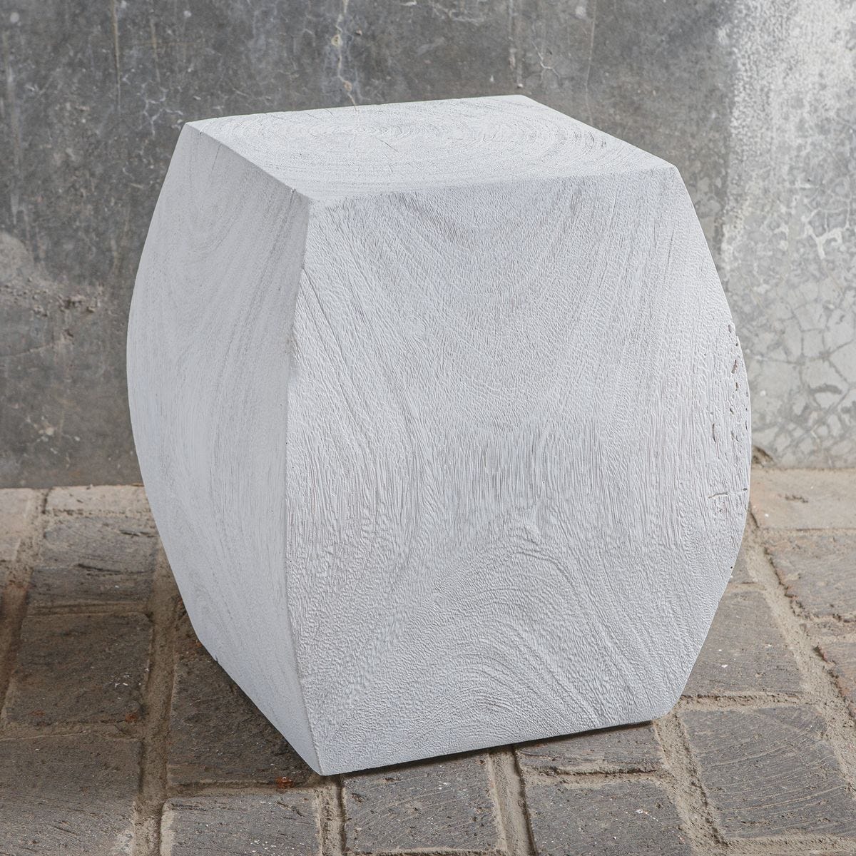 Grove Accent Stool, Ivory – Furniture by Uttermost | Sutter & Vale