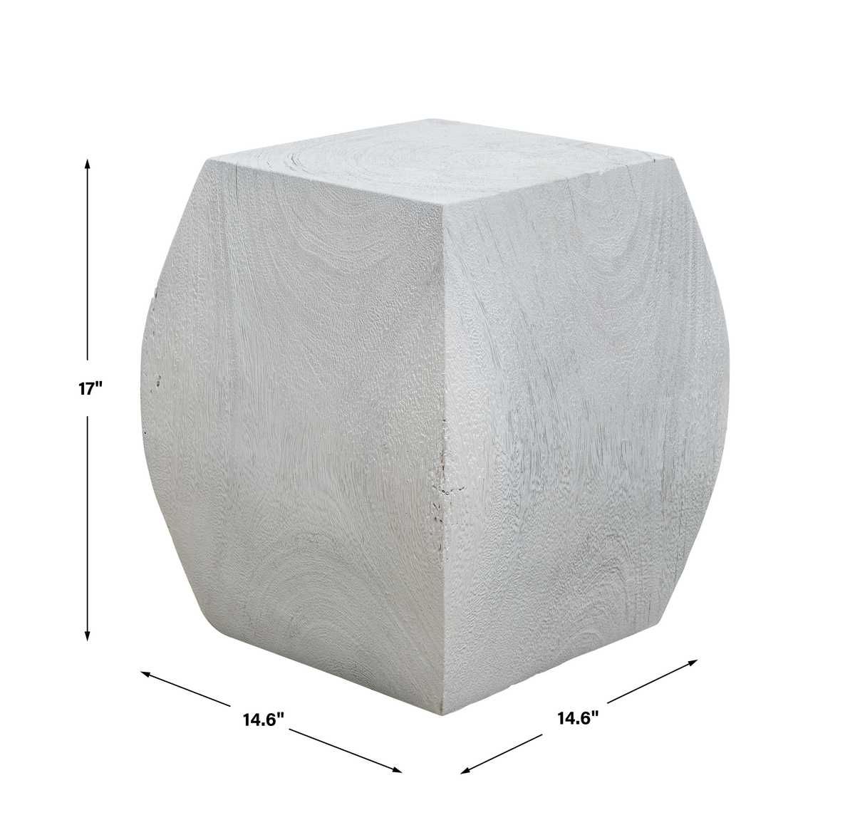 Grove Accent Stool, Ivory – Furniture by Uttermost | Sutter & Vale