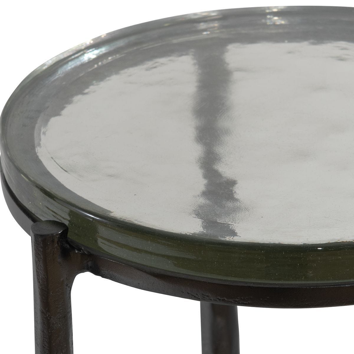 Eternity Indoor-Outdoor Accent Table, Gunmetal – Furniture by Uttermost | Sutter & Vale