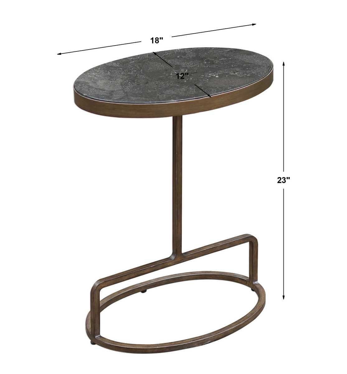 Jessenia Accent Table, Bluestone – Furniture by Uttermost | Sutter & Vale