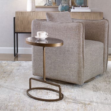 Jessenia Accent Table, Bluestone