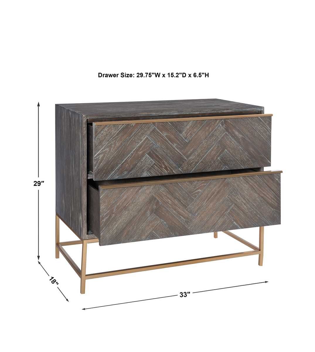 Armistead 2 Drawer Chest – Furniture by Uttermost | Sutter & Vale