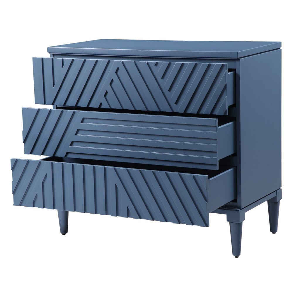 Colby 3 Drawer Chest, Blue