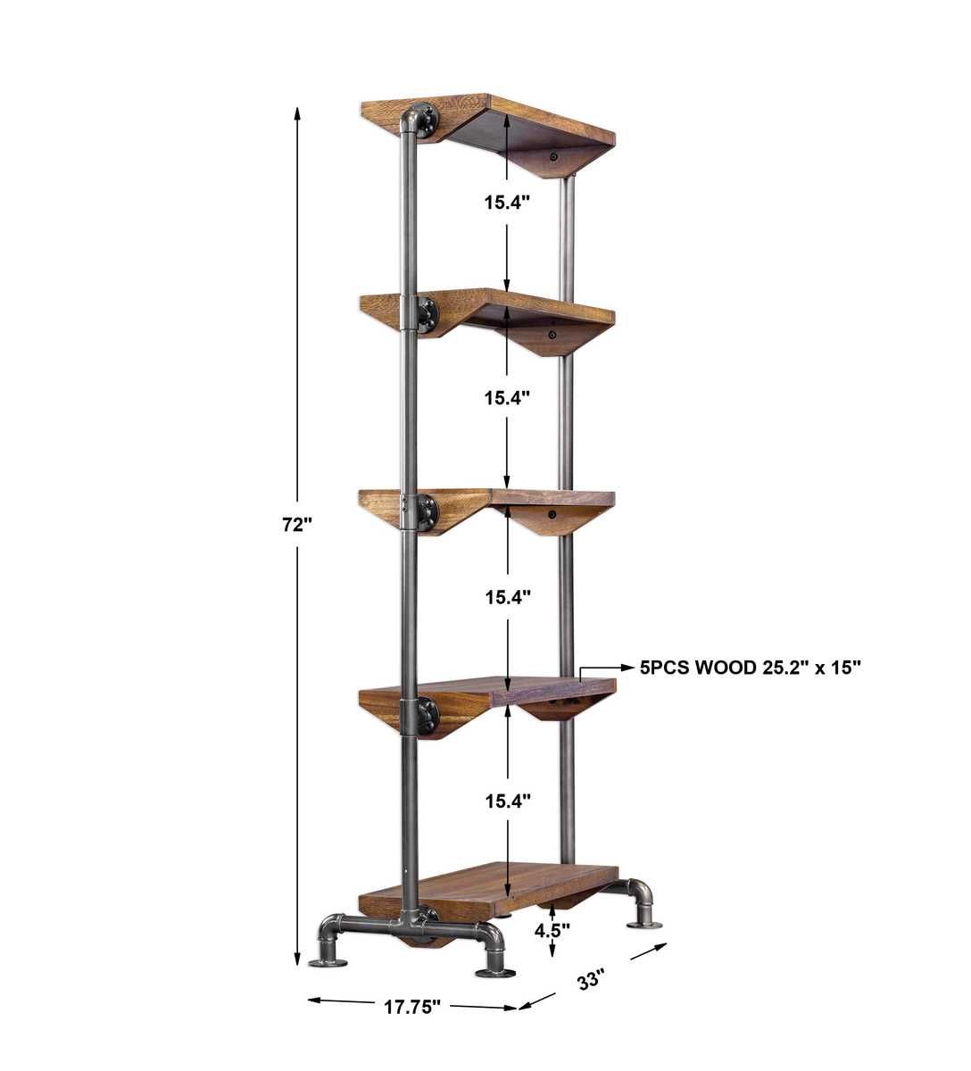 Rhordyn Etagere – Furniture by Uttermost | Sutter & Vale