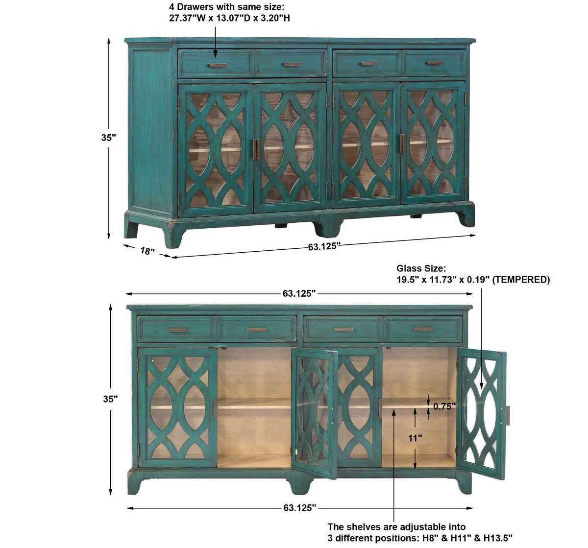 Oksana Credenza – Furniture by Uttermost | Sutter & Vale
