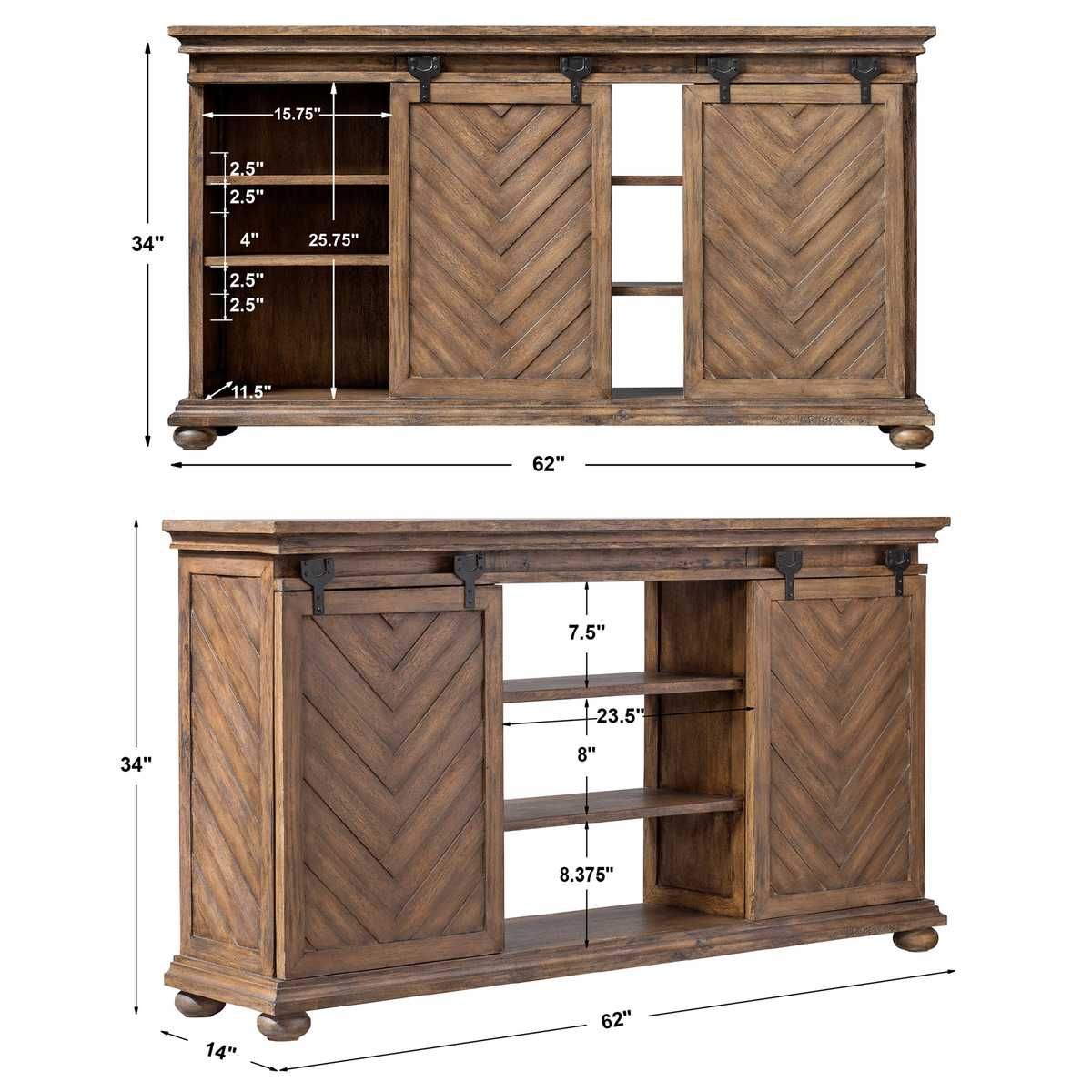Primalia Media Console – Furniture by Uttermost | Sutter & Vale