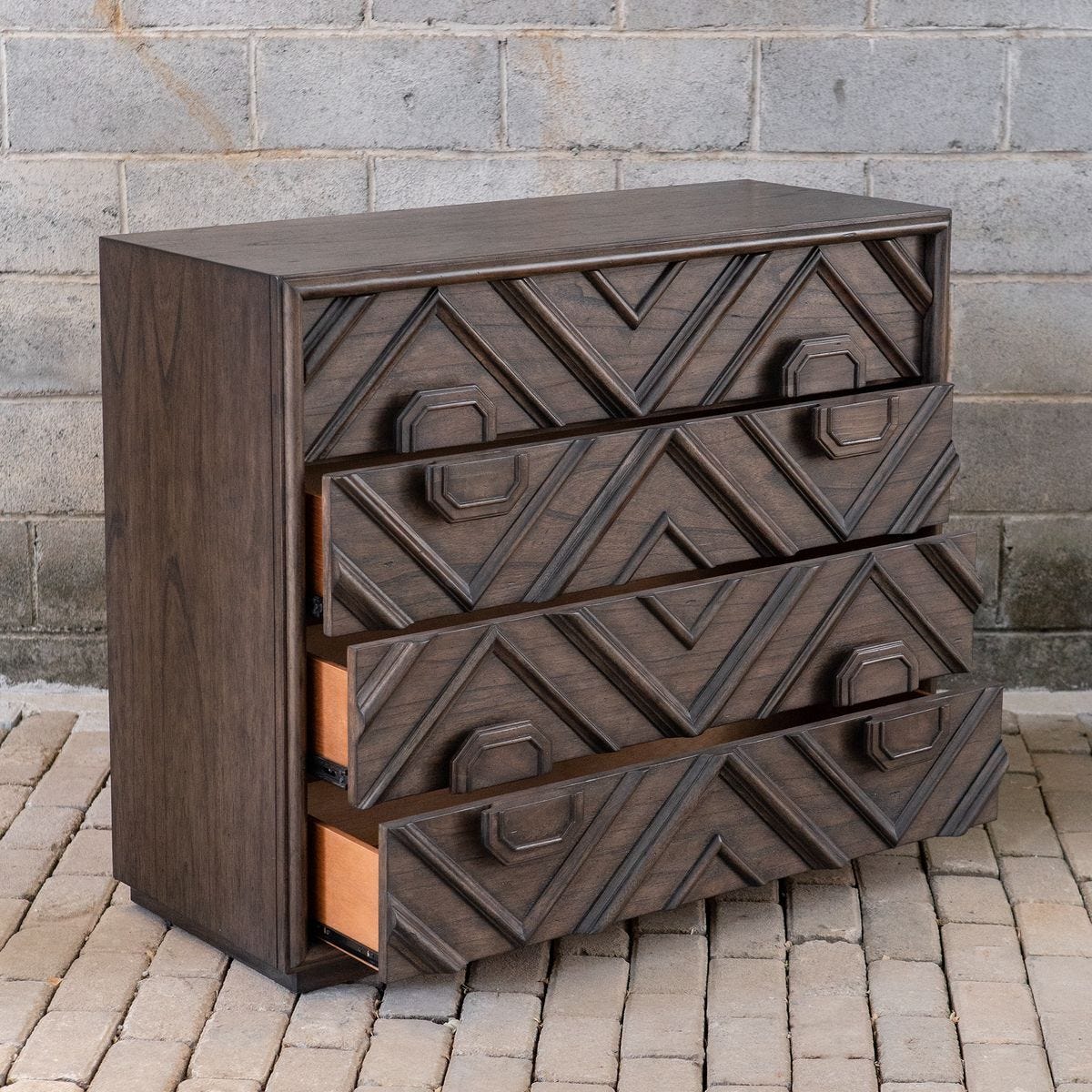 Mindra 4 Drawer Chest – Furniture by Uttermost | Sutter & Vale