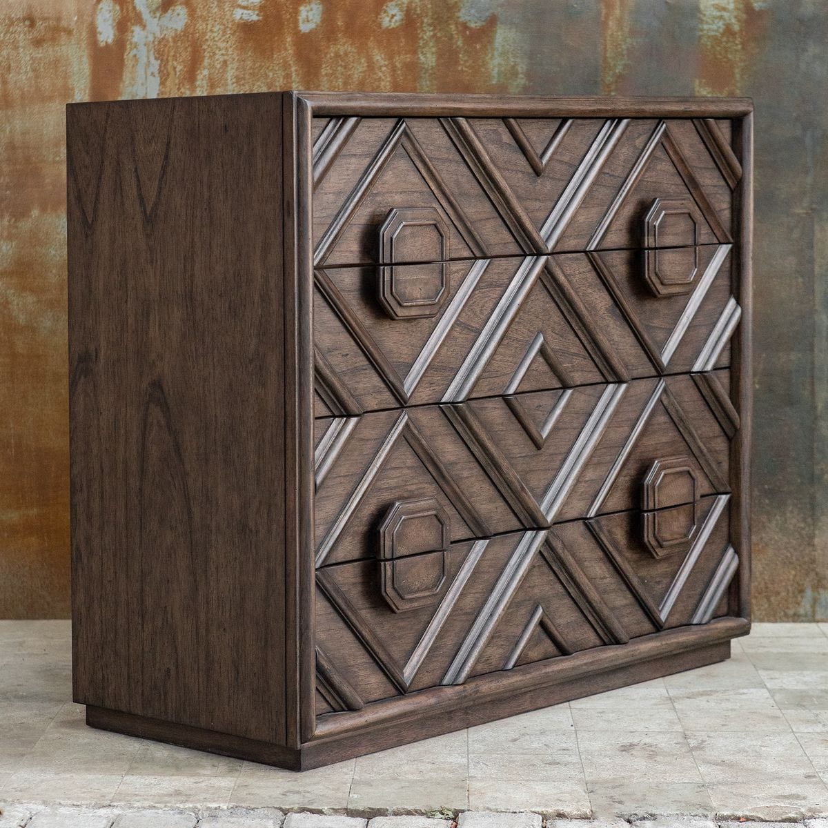 Mindra 4 Drawer Chest – Furniture by Uttermost | Sutter & Vale