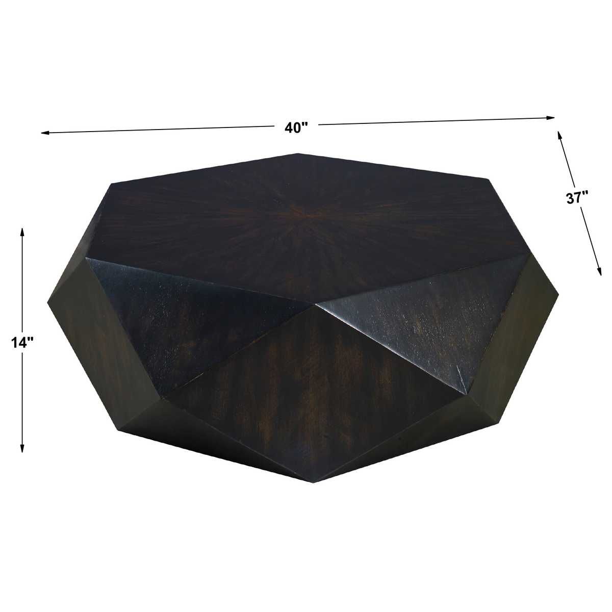 Volker Small Coffee Table, Black – Furniture by Uttermost | Sutter & Vale
