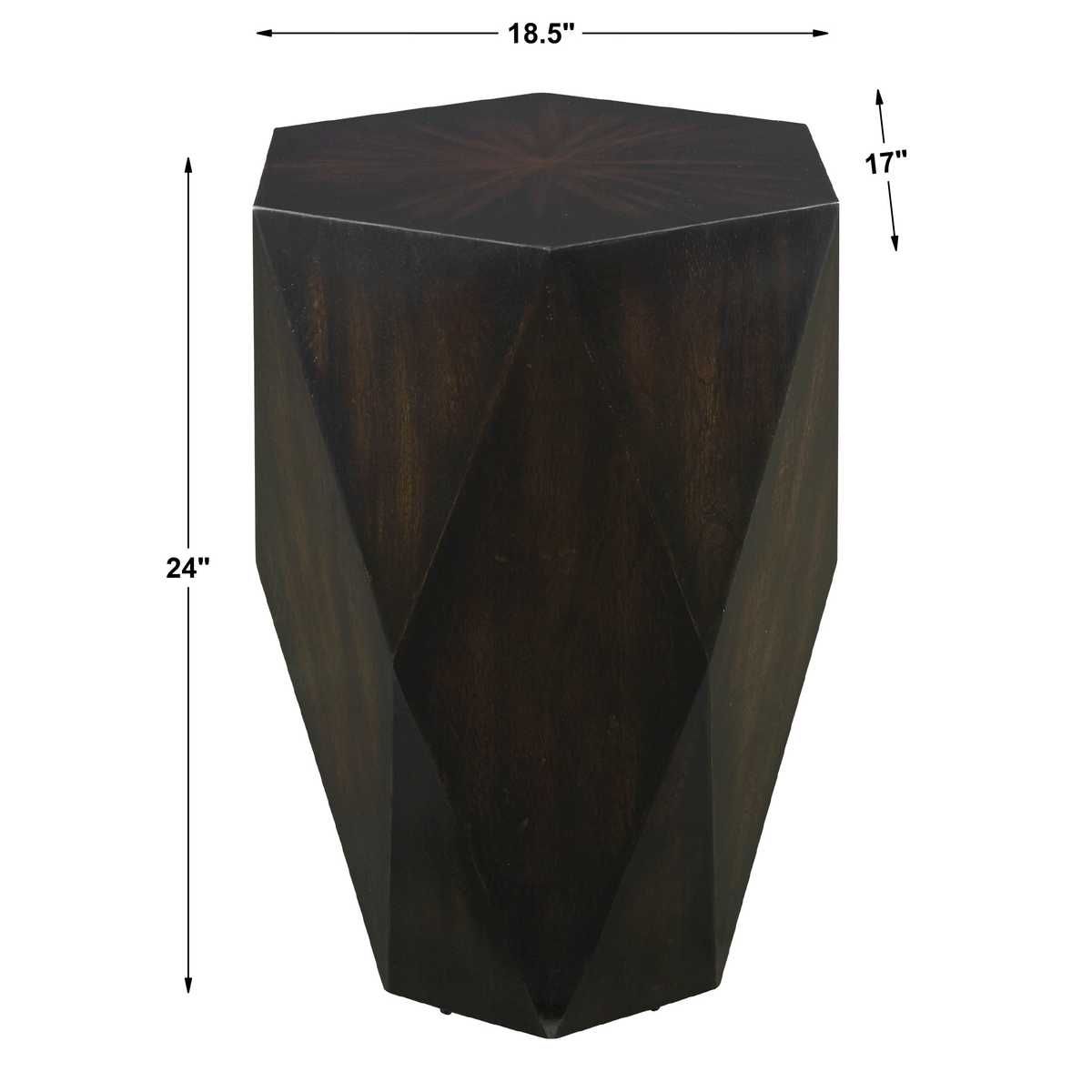 Volker Side Table, Black – Furniture by Uttermost | Sutter & Vale