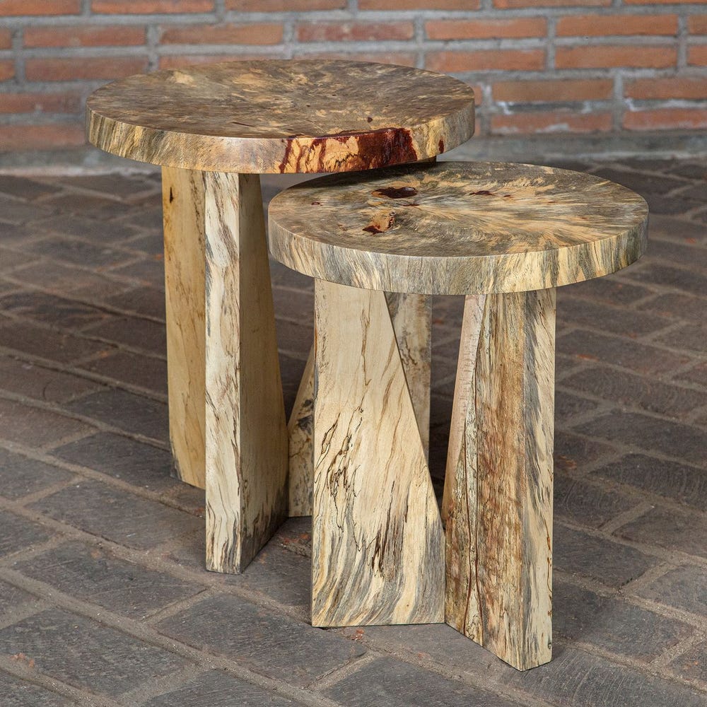 Nadette Nesting Tables, Natural, S/2