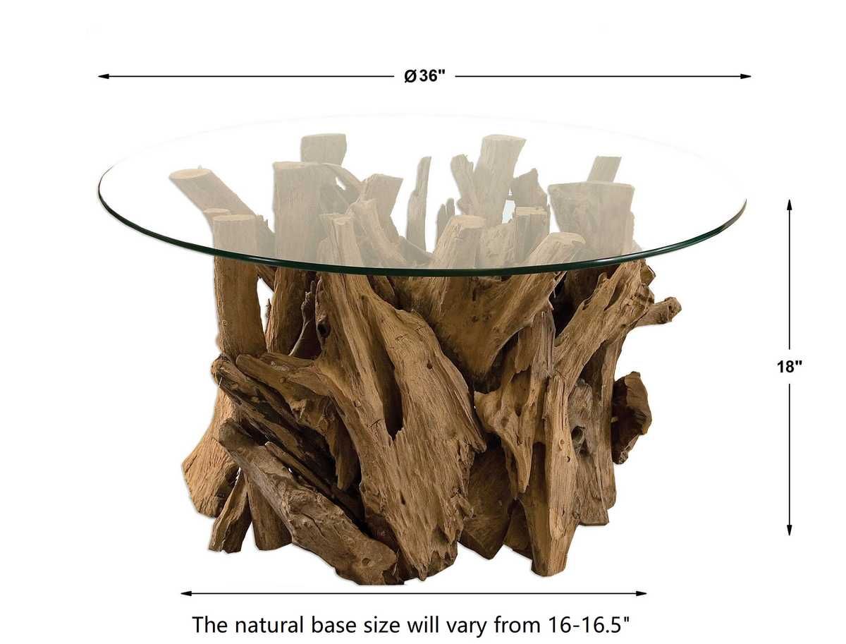 Driftwood Coffee Table, Small, 2 Cartons – Furniture by Uttermost | Sutter & Vale