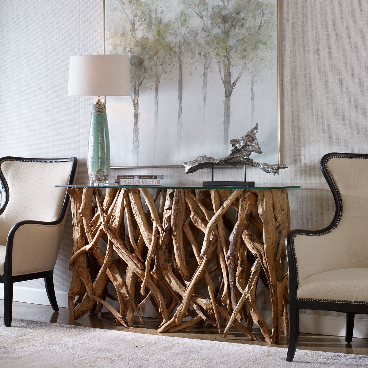 Teak Wood Console – Furniture by Uttermost | Sutter & Vale