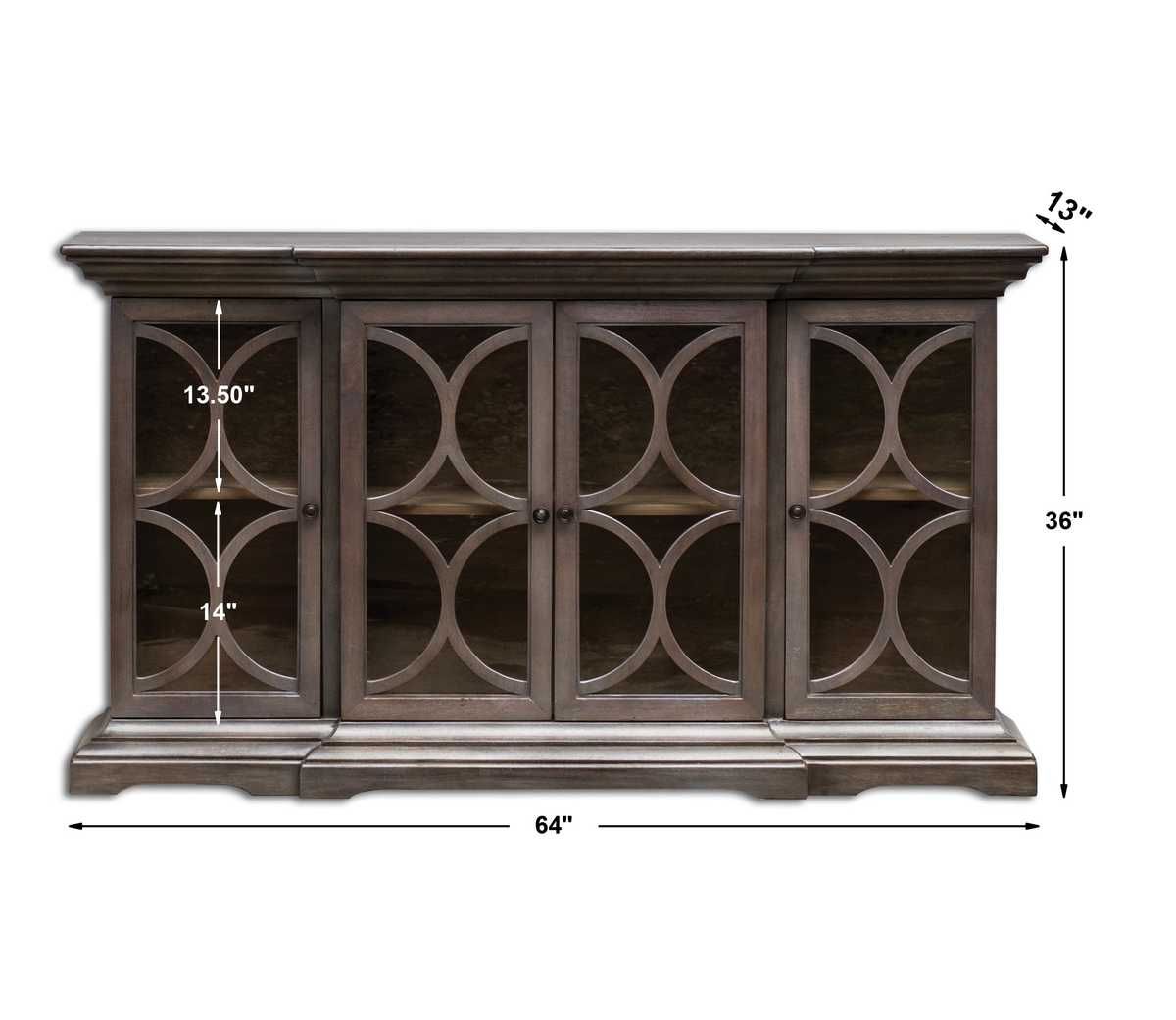 Belino 4 Door Cabinet – Furniture by Uttermost | Sutter & Vale
