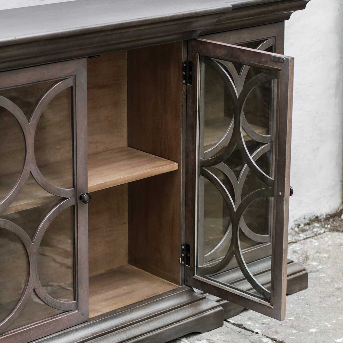 Belino 4 Door Cabinet – Furniture by Uttermost | Sutter & Vale