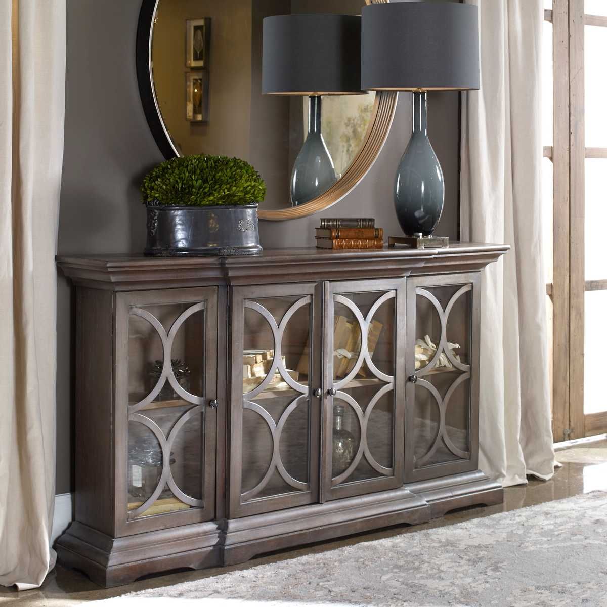 Belino 4 Door Cabinet – Furniture by Uttermost | Sutter & Vale