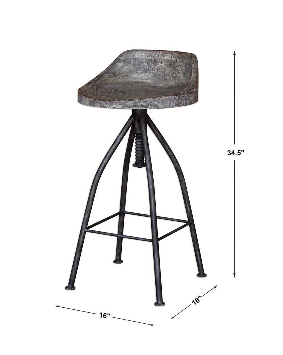 Kairu Bar Stool – Furniture by Uttermost | Sutter & Vale