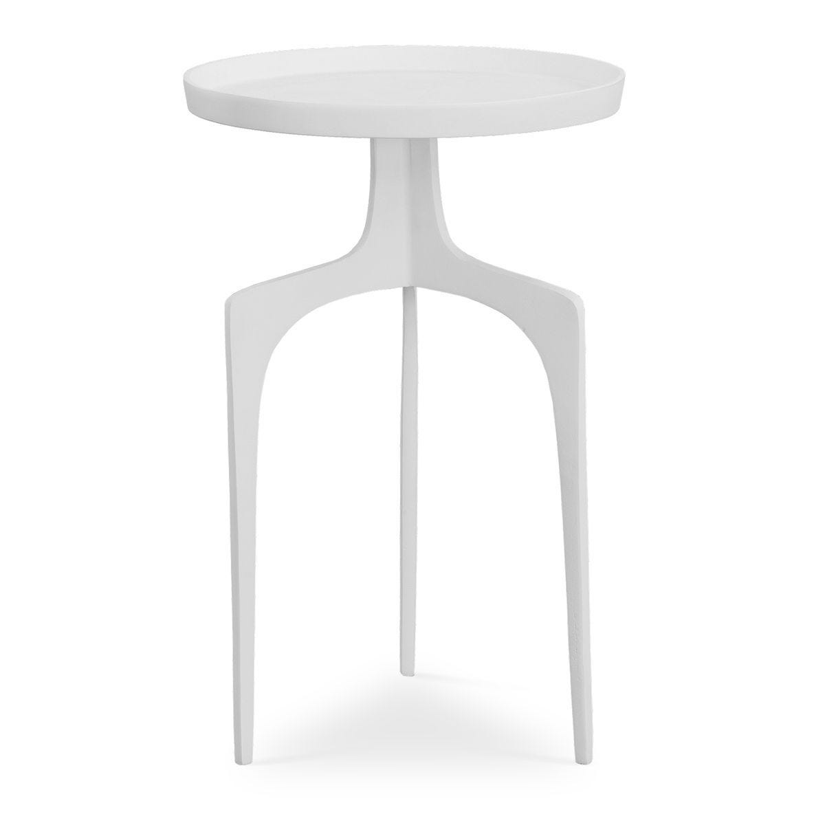 Kenna Accent Table, White – Furniture by Uttermost | Sutter & Vale