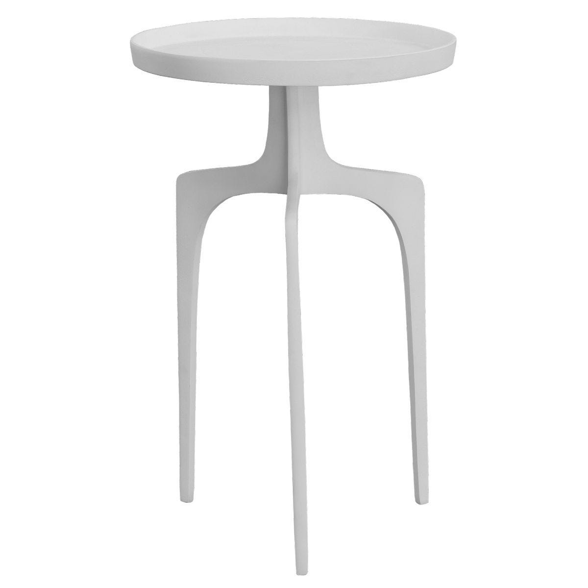 Kenna Accent Table, White – Furniture by Uttermost | Sutter & Vale