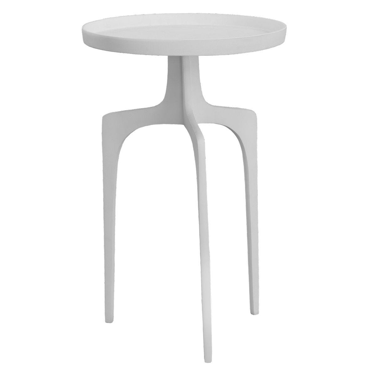 Kenna Accent Table, White – Furniture by Uttermost | Sutter & Vale