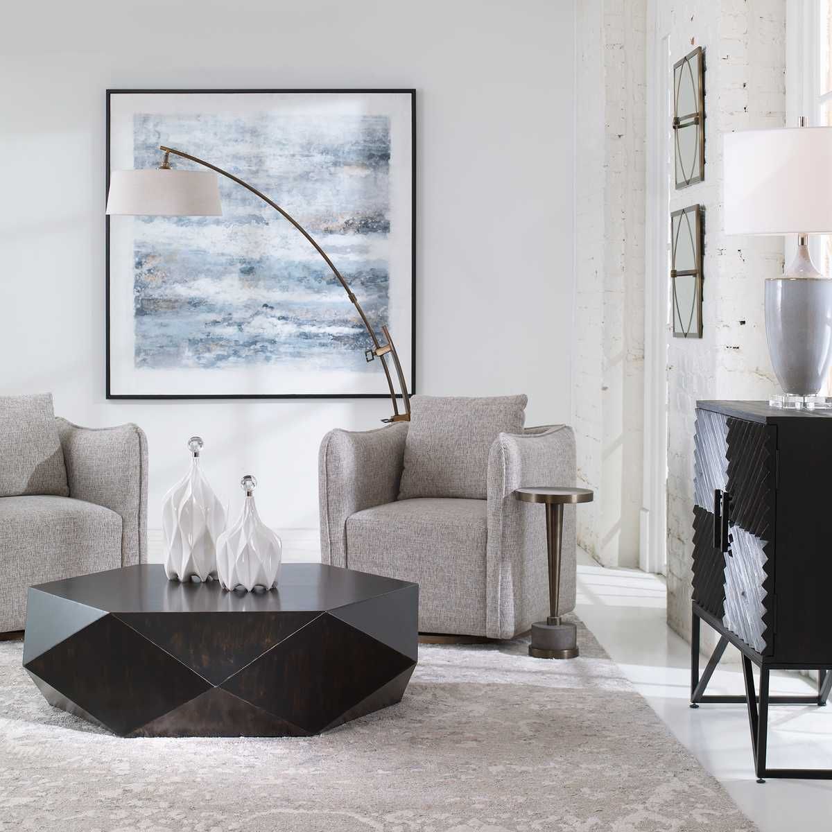 Volker Coffee Table, Black – Furniture by Uttermost | Sutter & Vale
