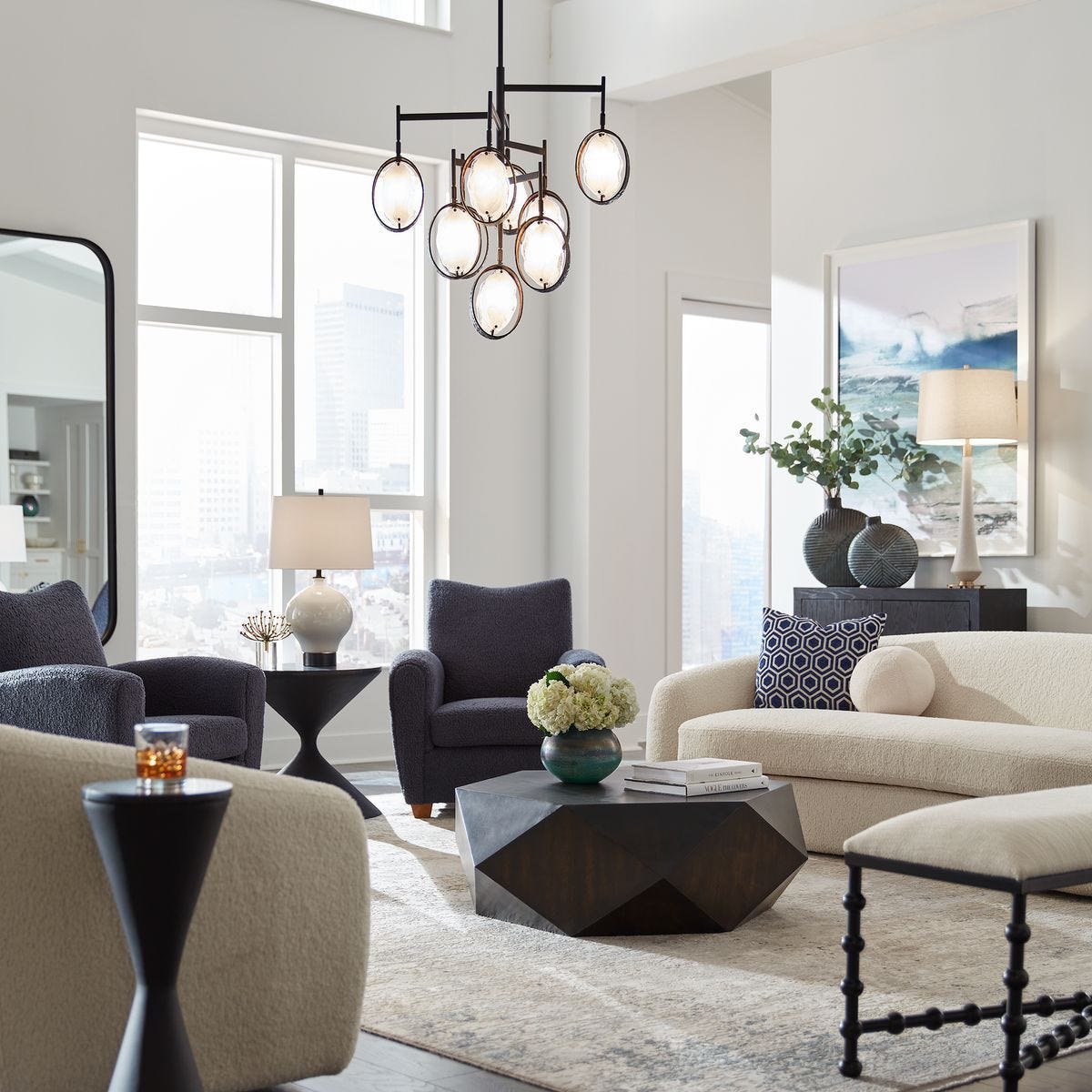 Volker Coffee Table, Black – Furniture by Uttermost | Sutter & Vale