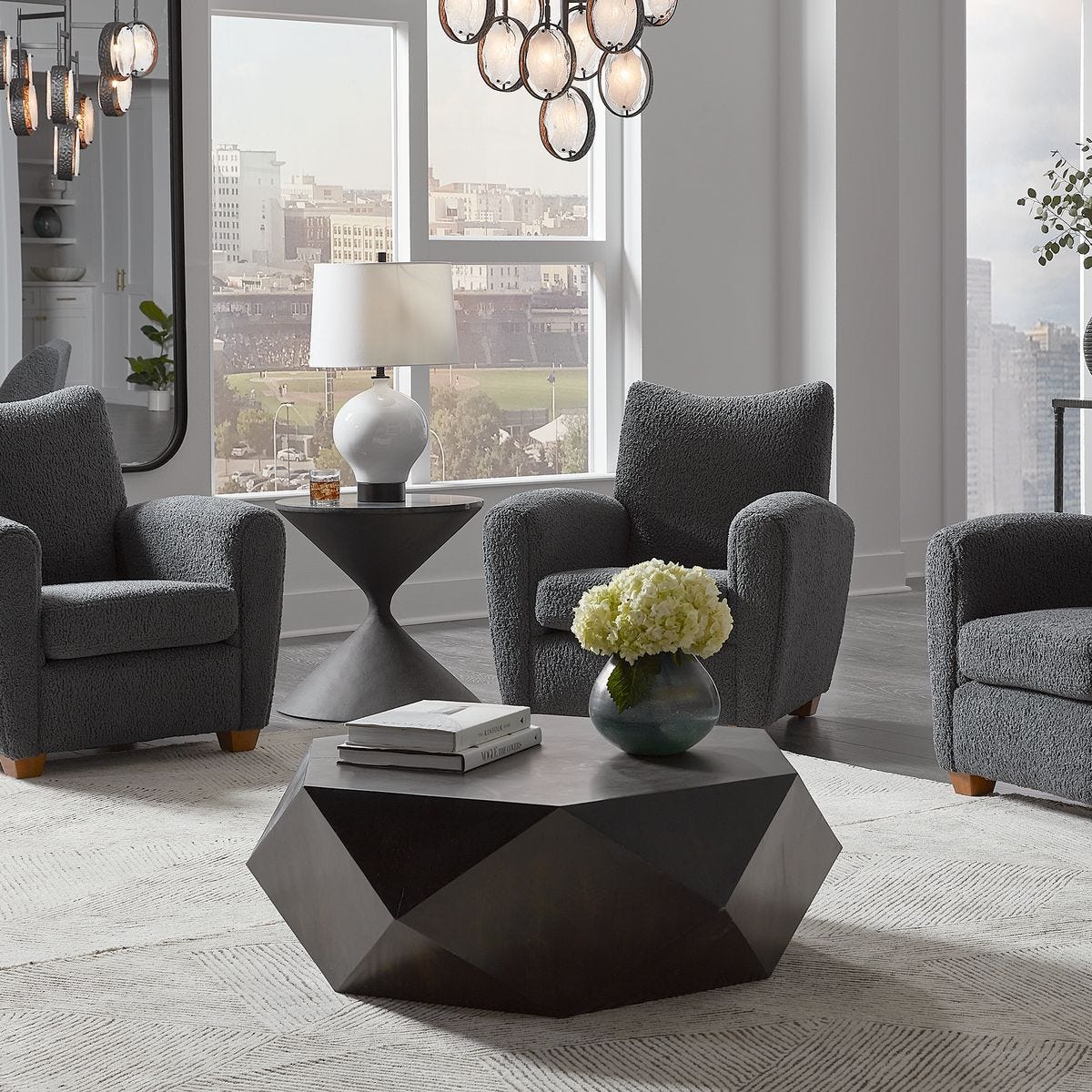 Volker Coffee Table, Black – Furniture by Uttermost | Sutter & Vale