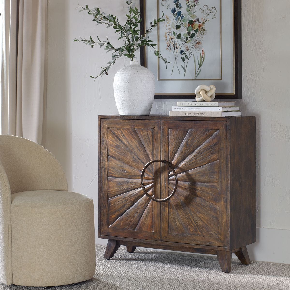 Kohana 2 Door Cabinet – Furniture by Uttermost | Sutter & Vale