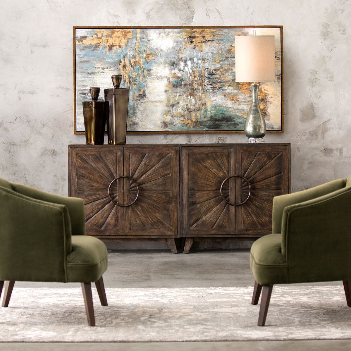 Kohana 2 Door Cabinet – Furniture by Uttermost | Sutter & Vale