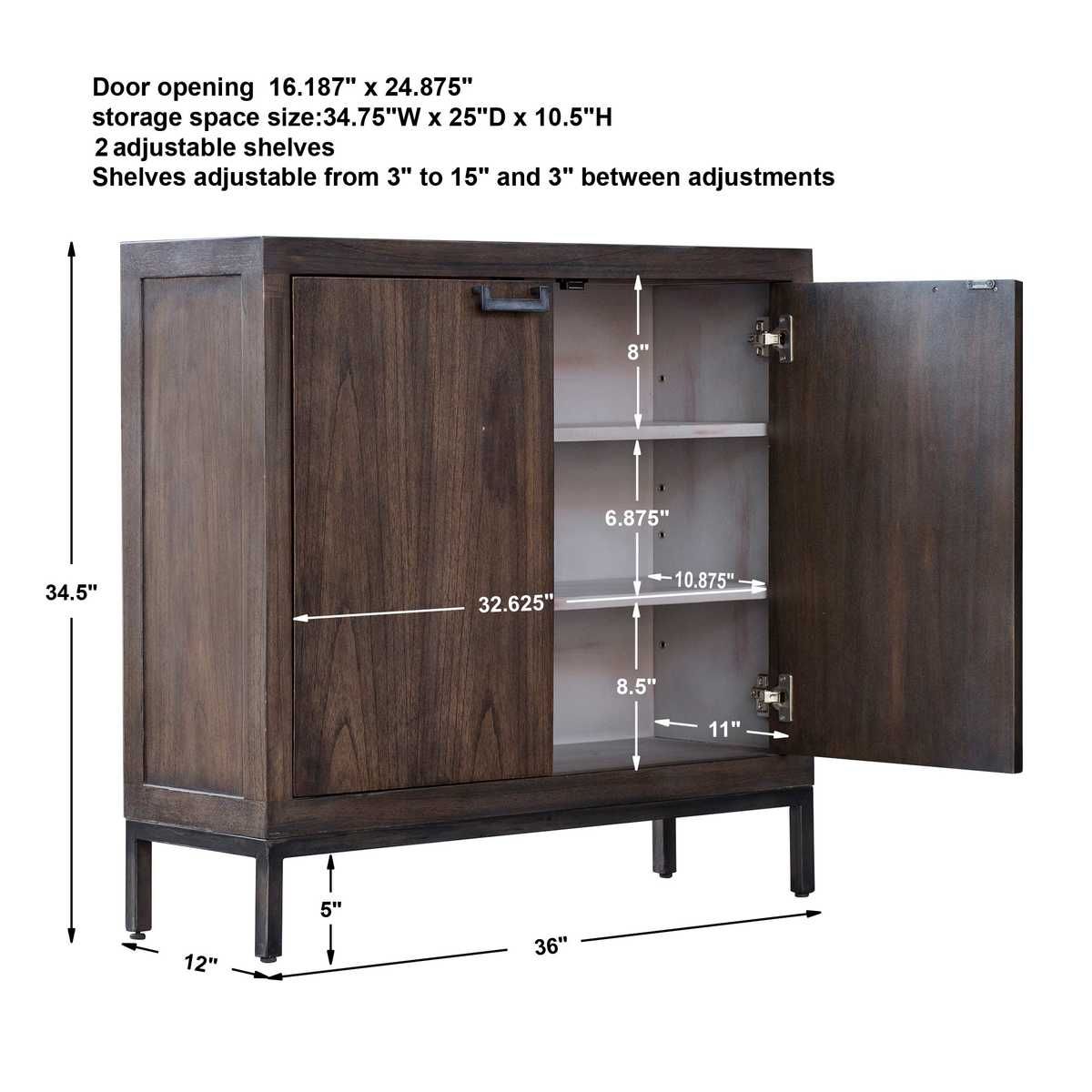 Nadie 2 Door Cabinet – Furniture by Uttermost | Sutter & Vale