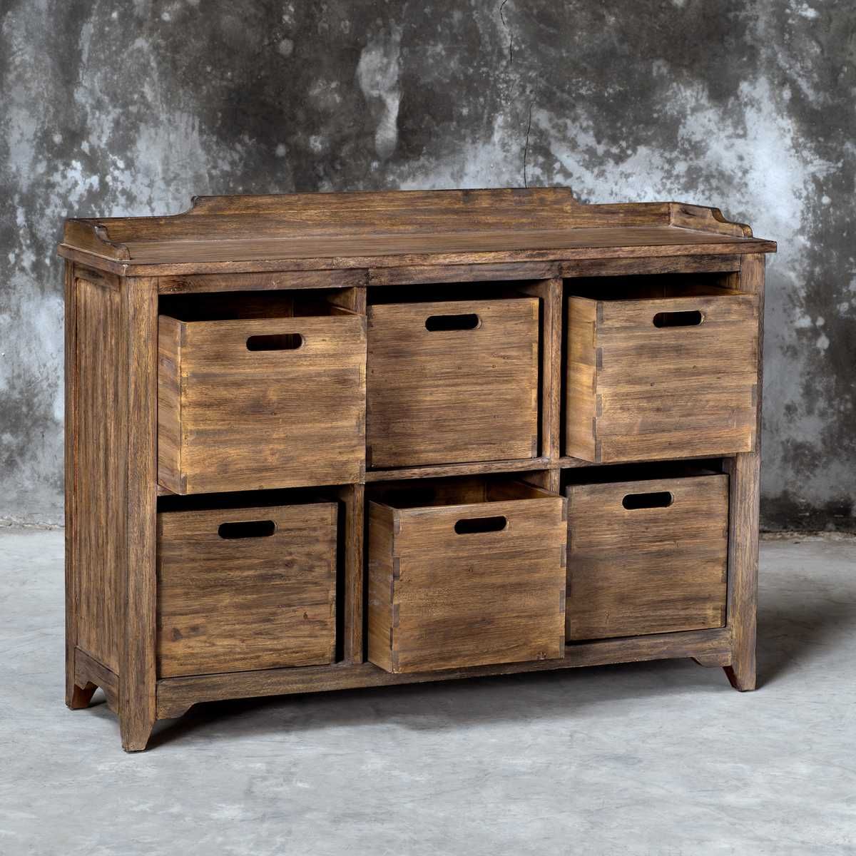 Ardusin Hobby Cupboard, Driftwood – Furniture by Uttermost | Sutter & Vale