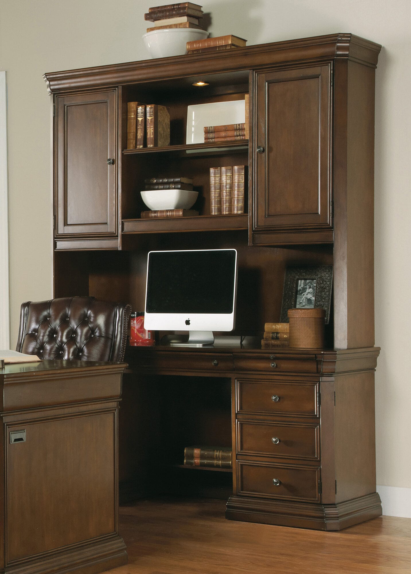 Cherry Creek Computer Credenza Hutch