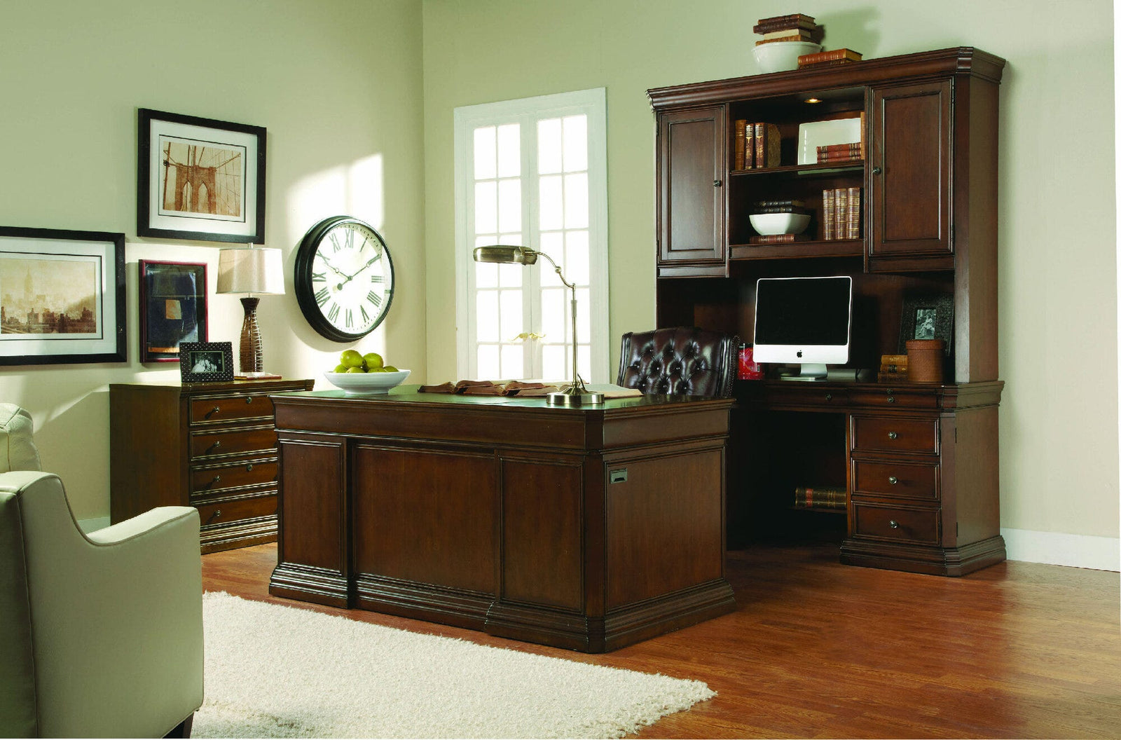 Cherry Creek Computer Credenza Hutch