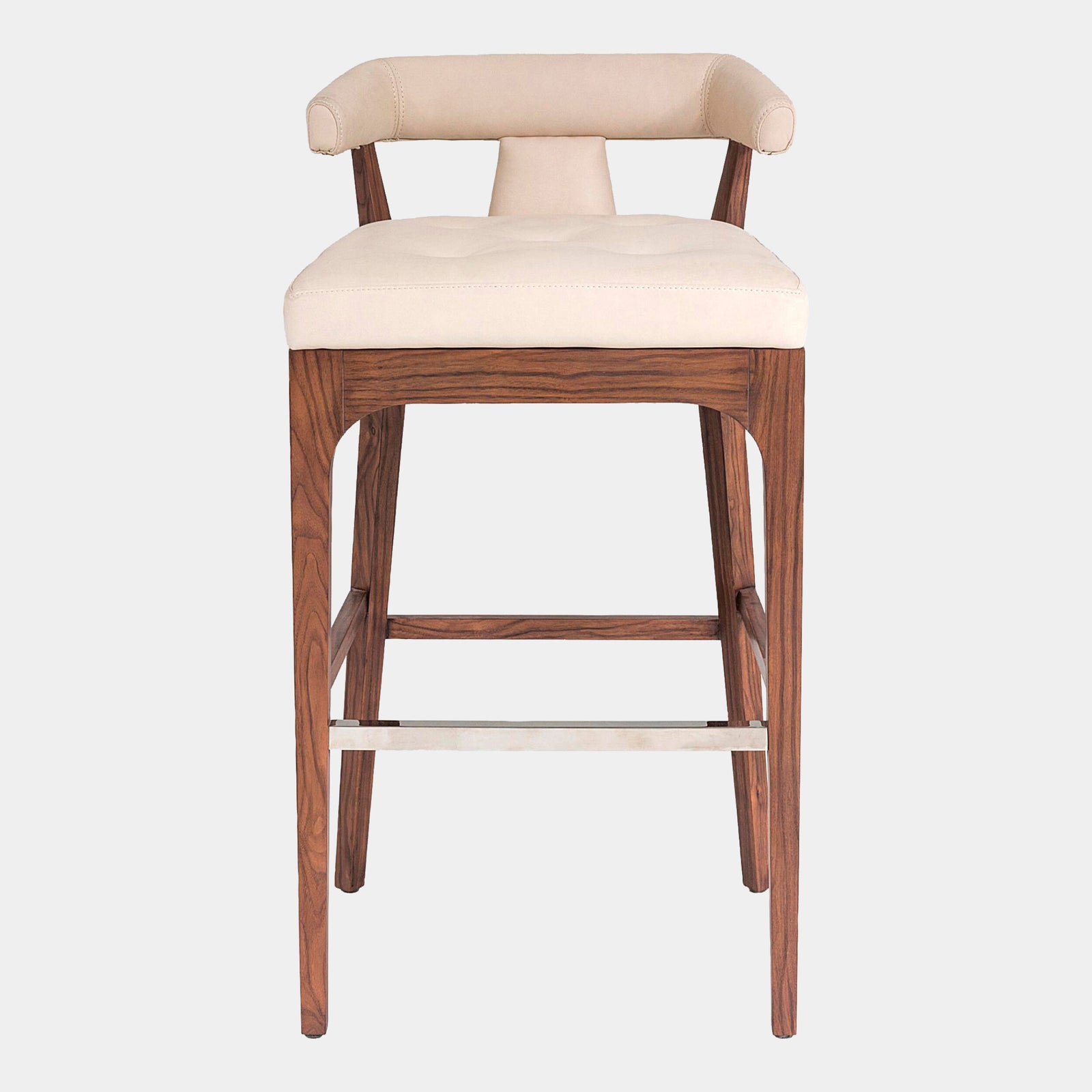 Moderno Barstool-Ivory Marble Leather