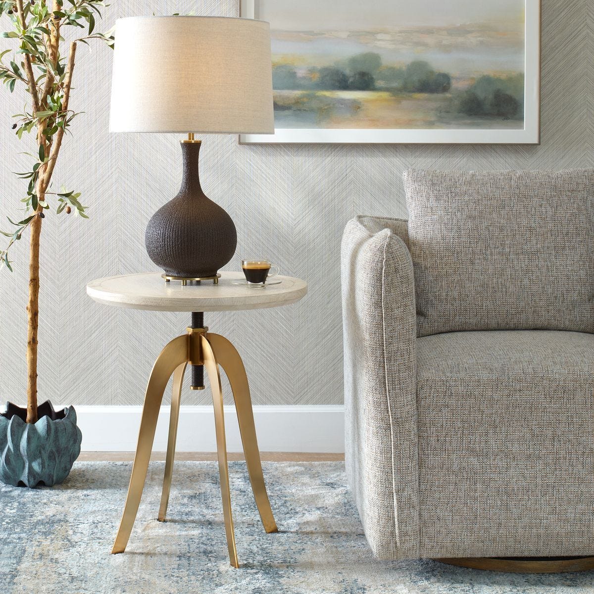 Alice Adjustable Accent Table – Furniture by Uttermost | Sutter & Vale
