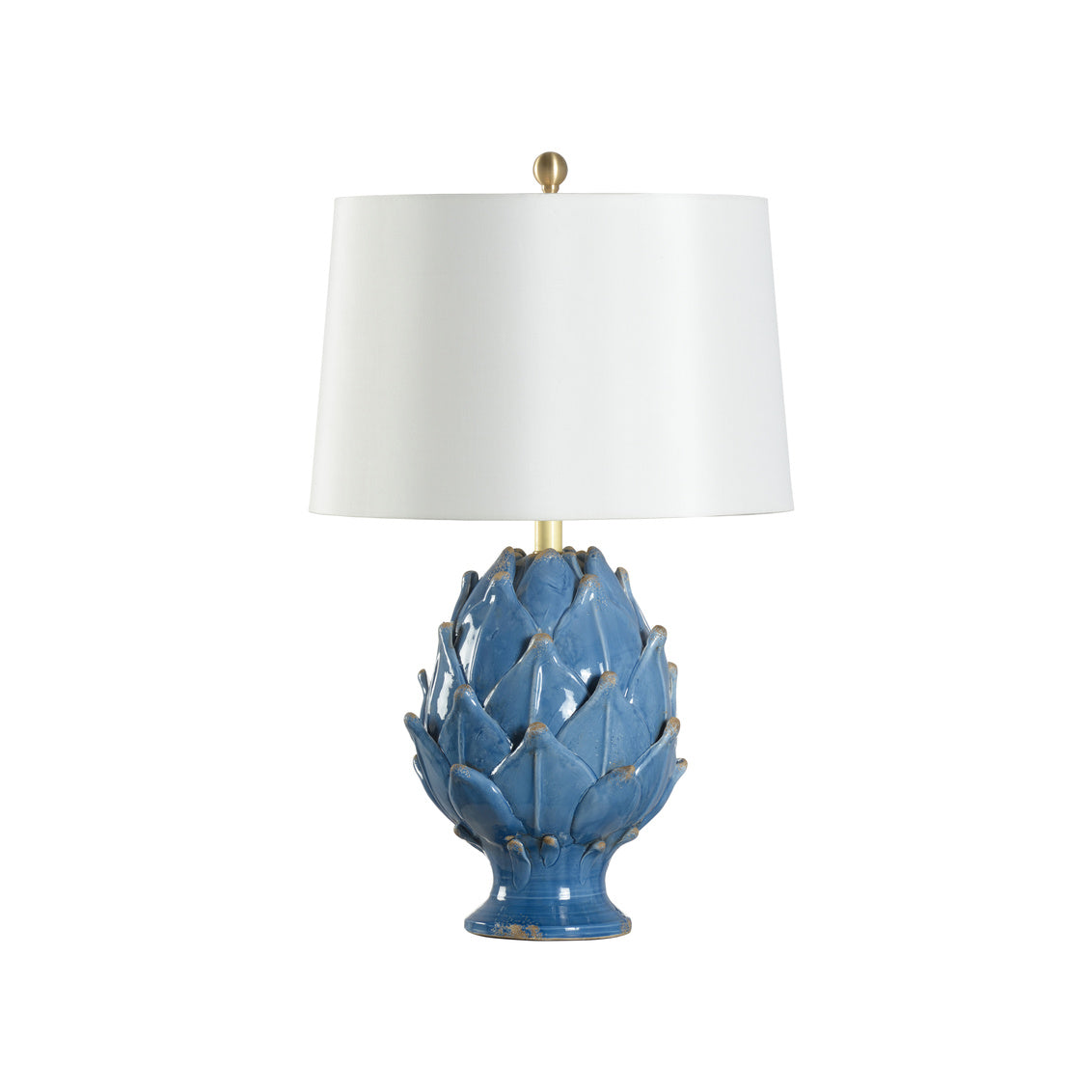Artichoke Lamp - Blue in 27.5 / Ceramic/Porcelain - Chelsea House