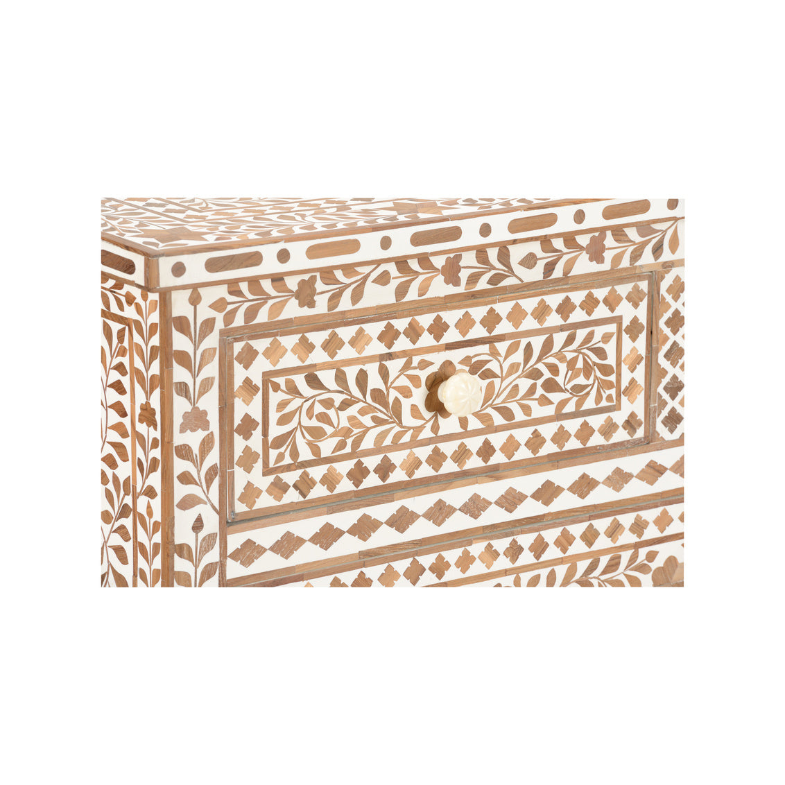 Zara Chest in Brown/White / Wood - Chelsea House