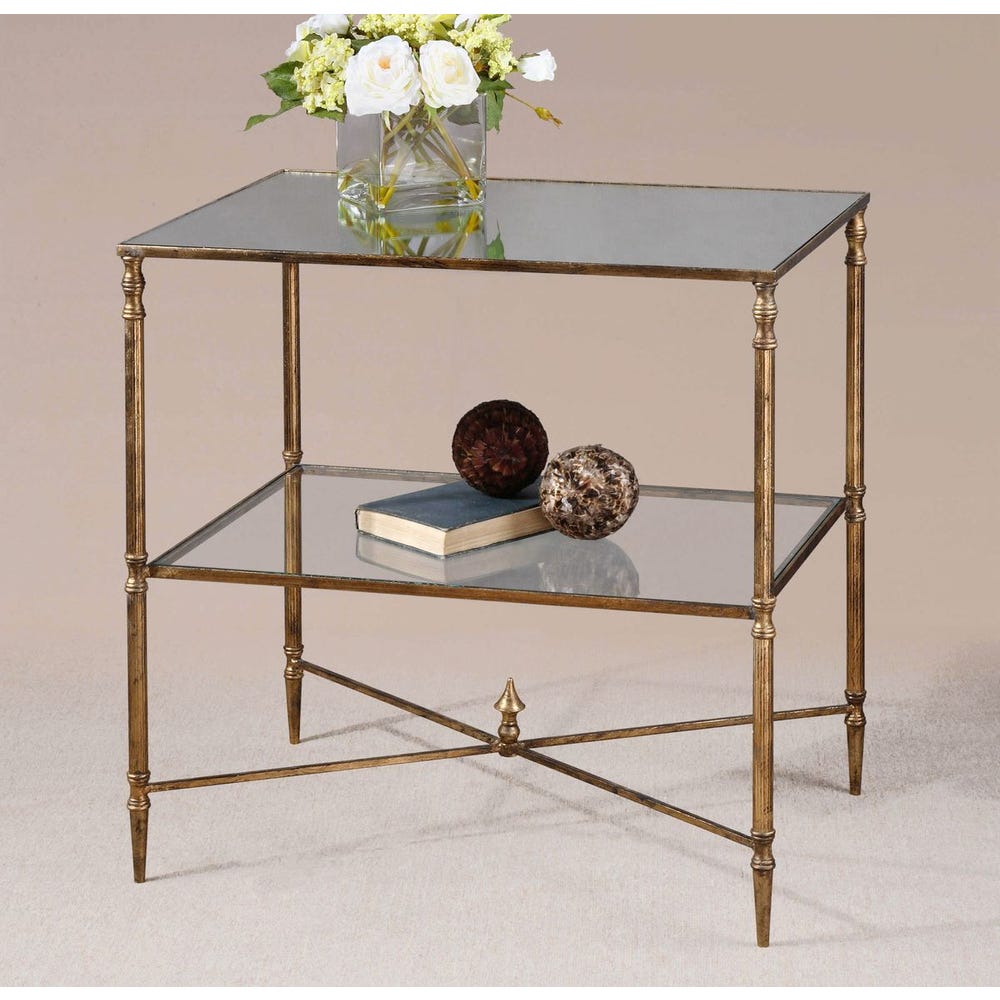 Henzler Lamp Table, Gold