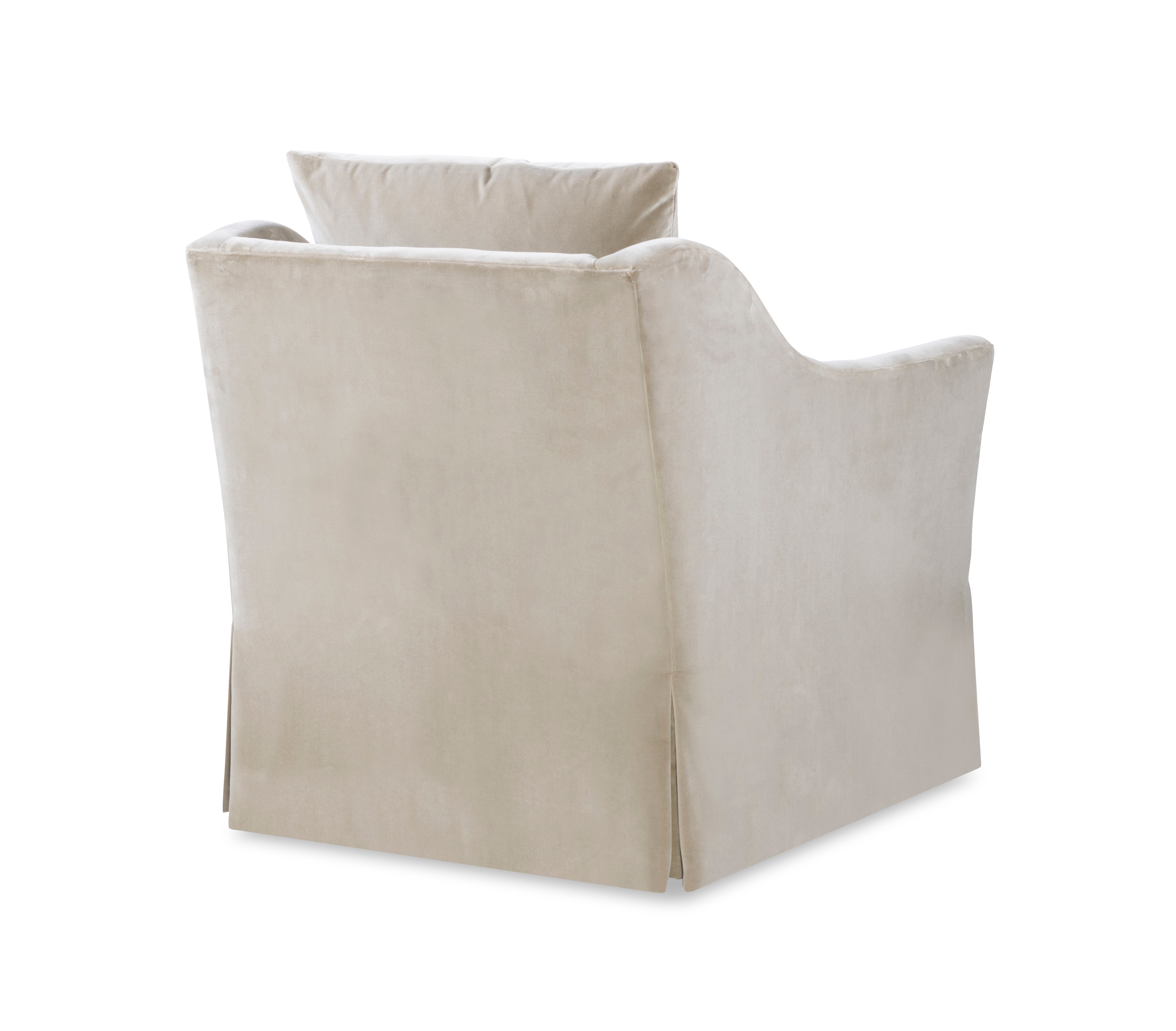 Atwood Skirted Swivel Chair