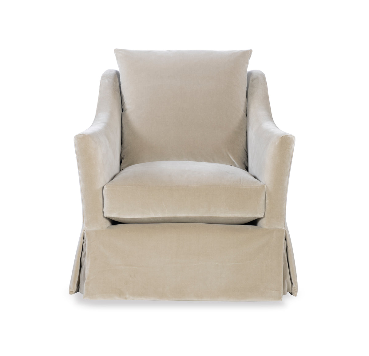 Atwood Skirted Swivel Chair