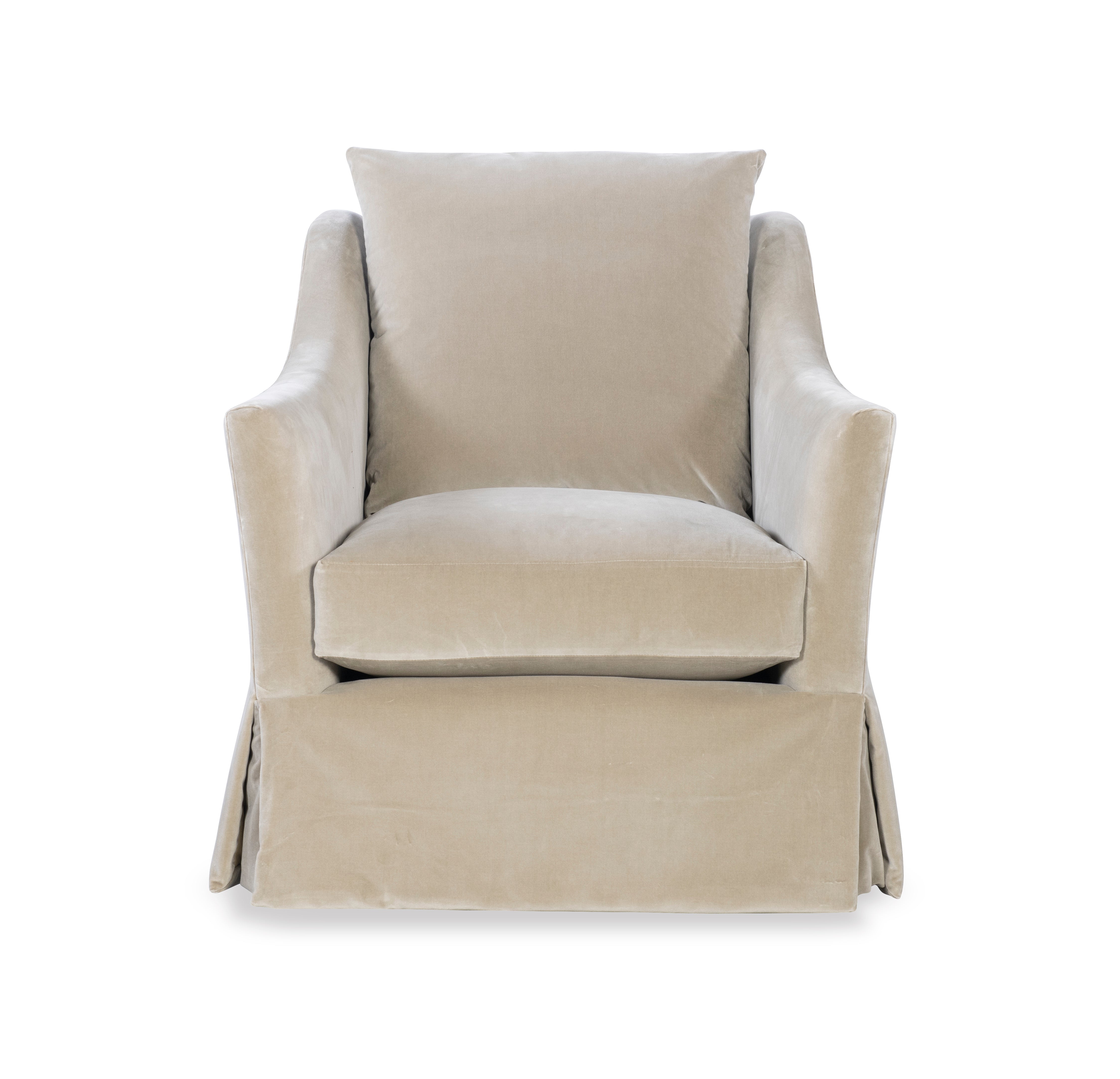 Atwood Skirted Swivel Chair